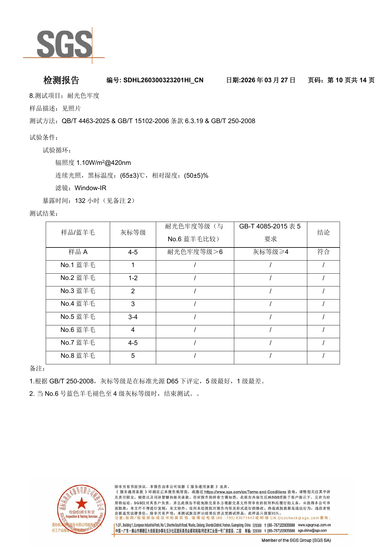 检测报告第10页